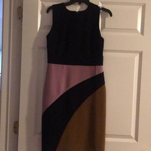 Sleeveless multicolor fully lined dress